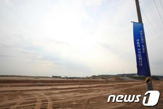 본문 이미지 - 나주 혁신도시 한전 신사옥 공사현장 © News1 김태성기자   주춘기 기자