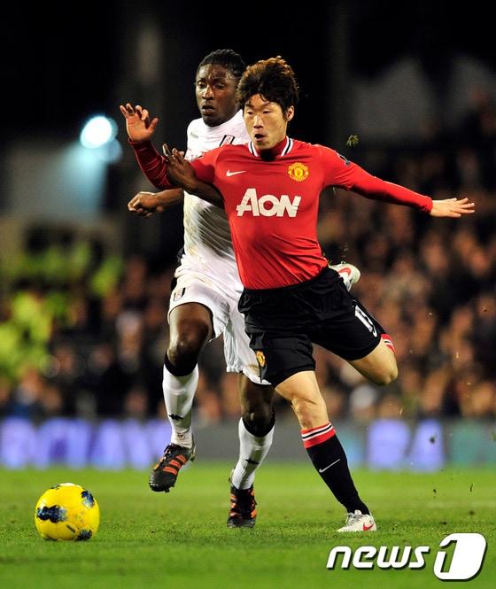 본문 이미지 - 맨체스터 유나이티드에서 활약할 당시의 박지성 © AFP=News1 