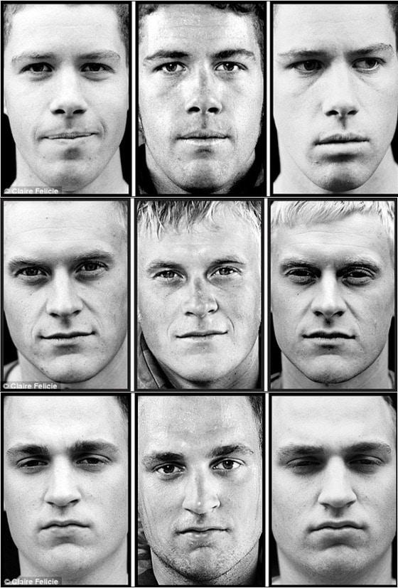 본문 이미지 - 왼쪽부터 참전전, 참전당시, 참전 후. 출처: 데일리메일 © News1 