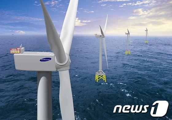 본문 이미지 - . 삼성중공업 해상풍력 조감도