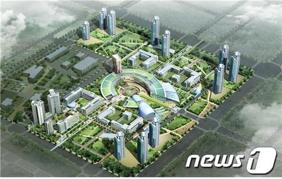 본문 이미지 - 송도글로벌캠퍼스 조감도&#40;제공=지식경제부&#41;© News1 