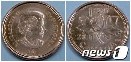 본문 이미지 - 캐나다의 1센트 동전 앞뒷면 © AFP=News1 