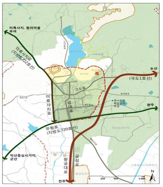 본문 이미지 - 익산 고도지구 지정 도면. ⓒ News1 2012.03.06/뉴스1 ⓒ News1