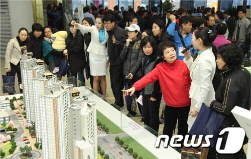 본문 이미지 - 군산 지곡 쌍용 예가 모델하우스. © News1 