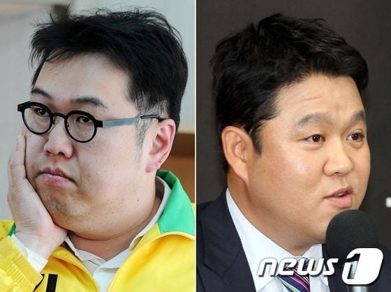 본문 이미지 - 김용민(왼쪽)과 김구라(오른쪽). © News1 이해인 기자