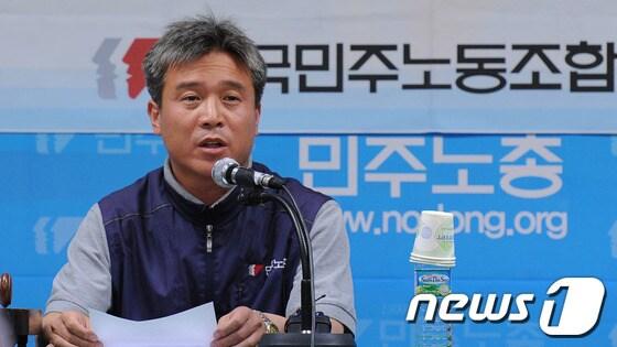 본문 이미지 -  김영훈 민주노총 위원장.  © News1 송원영 기자