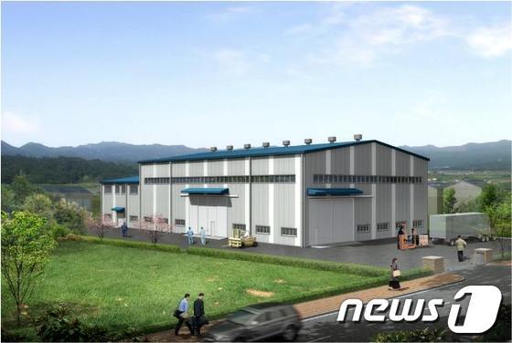 본문 이미지 - 해양레저장비 공동 활용 전용건물 조감도. /사진제공=전남도 © News1 