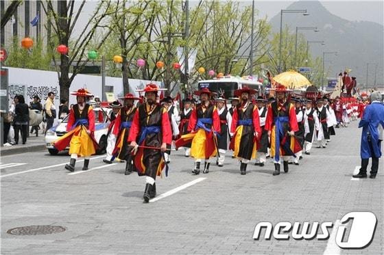 본문 이미지 - 종묘 어가행렬 재현식 / 사진제공=서울시 © News1 