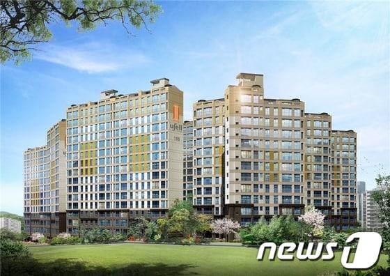 본문 이미지 - 광주 우방 백운 투시도./사진제공=에이피알플러스© News1 