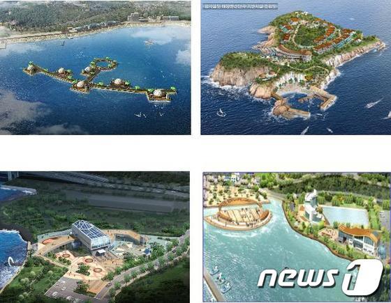 본문 이미지 - 전남도 해양 관광자원 개발사업 조감도.  /사진제공=전남도 © News1 