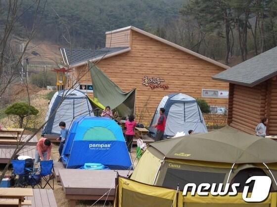 본문 이미지 - 전남 장성군 홍길동테마파크 야영장./사진제공=장성군© News1 