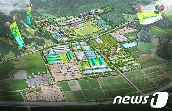 본문 이미지 - 나주 2012 국제농업박림회장 조감도© News1 
