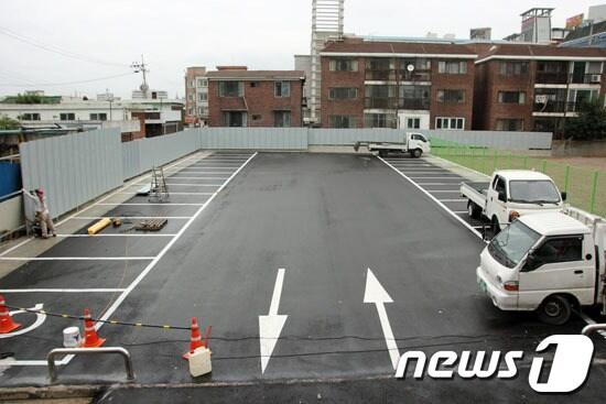 본문 이미지 - 오는 26일 개장할 예정인 대전복합터미널 인근 공영주차장 © News1 / 유진희 기자
