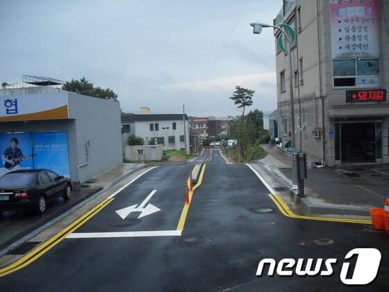 본문 이미지 - 천안시 서북구 삼은리 도시계획도로 개설 모습© News1 