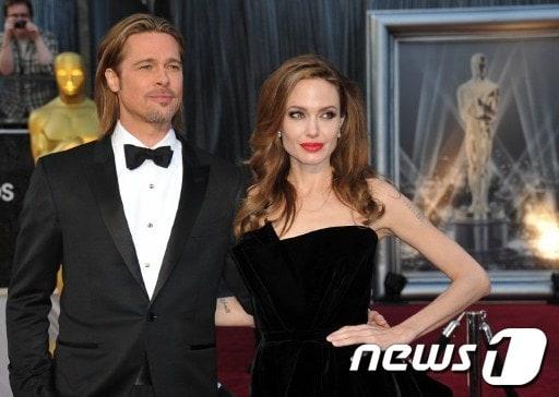 본문 이미지 - 브래드피트(왼쪽)와 안젤리나졸리(오른쪽). ⓒAFP= News1