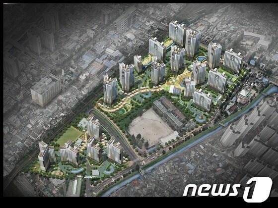 본문 이미지 - 대전시동구 대신 2구역 조감도.© News1 