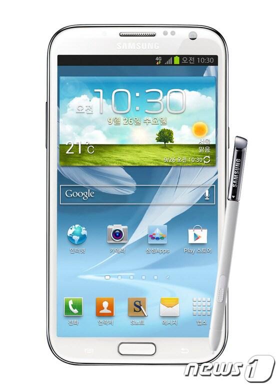 본문 이미지 - 갤럭시 노트2(사진=삼성전자).© News1 