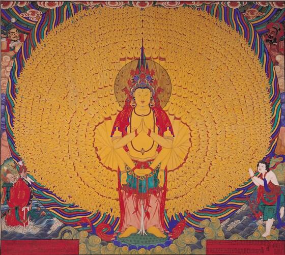 본문 이미지 - 표충사 ‘천수천안관음도’(1930). © News1 