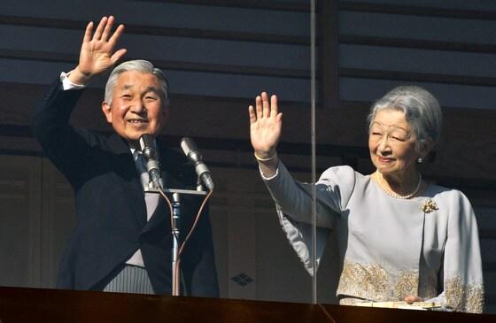 본문 이미지 - 아키히토 일왕 부부©AFP=News1 