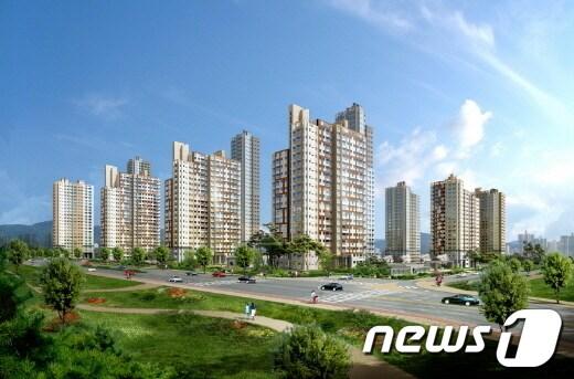 본문 이미지 - '내포신도시 경남아너스빌' 조감도© News1  