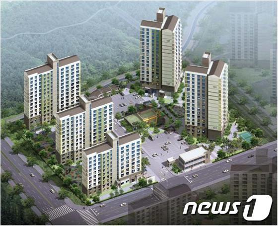 본문 이미지 - 노은3지구 A1블록 보금자리사업지구내 국민임대주택단지© News1 