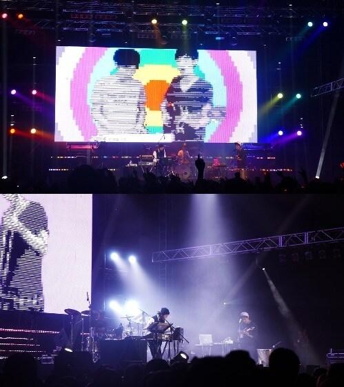 본문 이미지 - 지난 20일 서울 송파구 올림픽공원에서 열린 그랜드민트페스티벌 2013 무대에 선 밴드 글렌체크(사운드홀릭 제공). © News1  