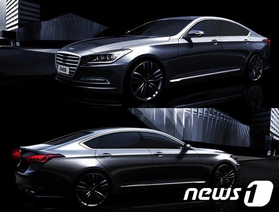 본문 이미지 - 현대차 신형 제네시스 랜더링 이미지(현대자동차 제공)© News1  