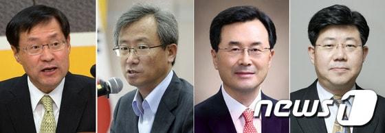 본문 이미지 - 검찰총장추천위원회가 24일 차기 검찰총장 후보로 &#40;왼쪽부터&#41; 김진태 전 대검 차장&#40;61·사법연수원 14기&#41;, 길태기 검찰총장 직무대행&#40;대검 차장, 55·15기&#41;, 소병철 법무연수원장&#40;55·15기&#41;, 한명관 전 대검 형사부장&#40;54·15기&#41; 등 4명을 추천했다. &#40;뉴스1 DB&#41; © News1 박지혜 기자