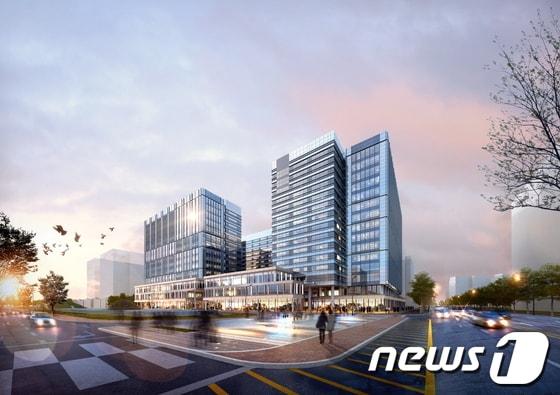 본문 이미지 - 송파구 문정동에 있는 한 지식산업센터 조감도(자료사진)ⓒ News1