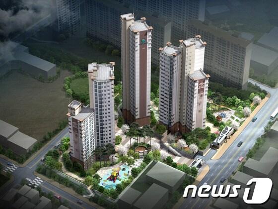 본문 이미지 - 만석웰카운티 조감도.© News1 