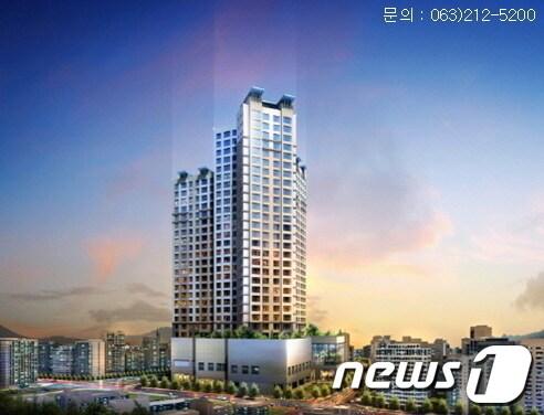 본문 이미지 - '전주 반월동 세움펠리피아 주상복합아파트' 조감도.© News1  