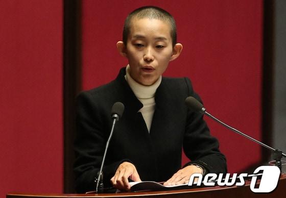 본문 이미지 - 김재연 통합진보당 의원. © News1   송원영 기자