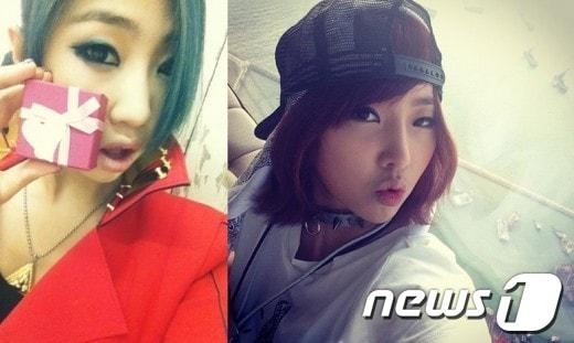 본문 이미지 - 공민지의 성형 전(왼쪽) 사진과 성형 후(오른쪽) 사진© News1  