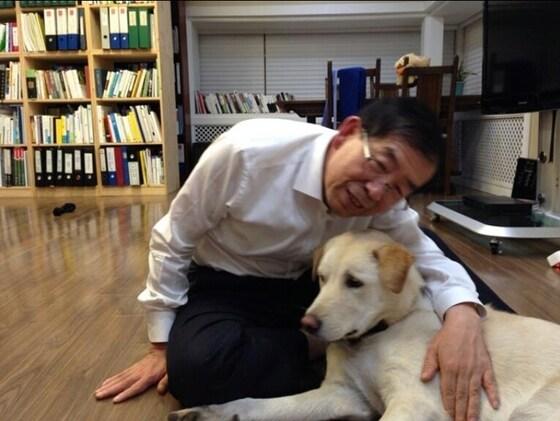 본문 이미지 - 박원순 서울시장과 반려견 '대박이'(박원순 카카오스토리). © News1  