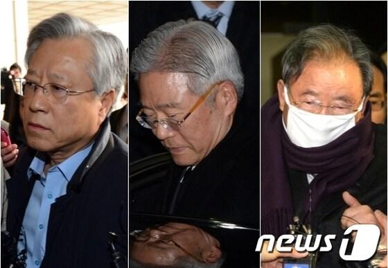 본문 이미지 - 왼쪽부터 이석채 전 KT 회장, 현재현 동양그룹 회장, 조석래 효성그룹 회장. © News1 