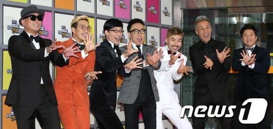 본문 이미지 - MBC 토요 예능프로그램 '무한도전' 출연진. 왼쪽부터 길, 하하, 유재석, 박명수, 노홍철, 정준하, 정형돈./뉴스1 © News1   