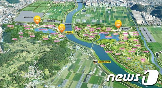 본문 이미지 - 2013순천만 국제정원박람회 조감도© News1 서순규기자 