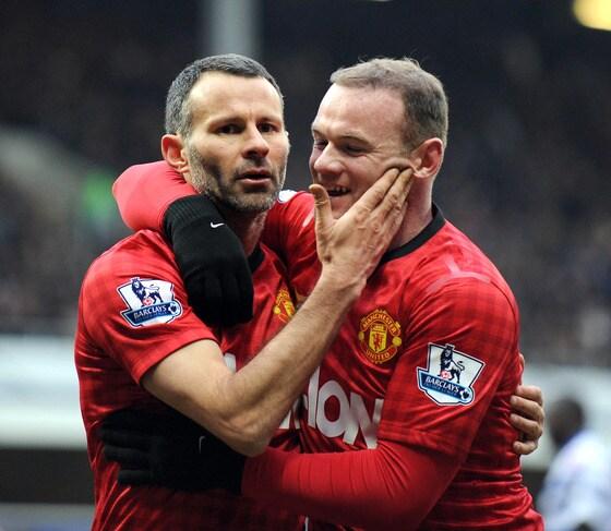 본문 이미지 - 리이언 긱스(왼쪽·40)와 웨인 루니(오른쪽·28)  © AFP=News1 