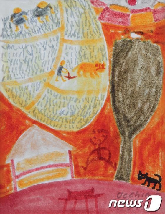 본문 이미지 - 장욱진 작 '아이들' © News1 (자료사진)