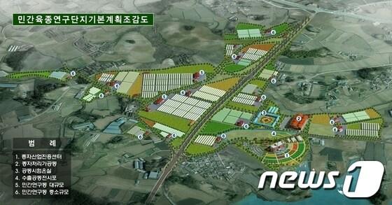 본문 이미지 - 김제 민간육종연구단지 조감도. © News1 
