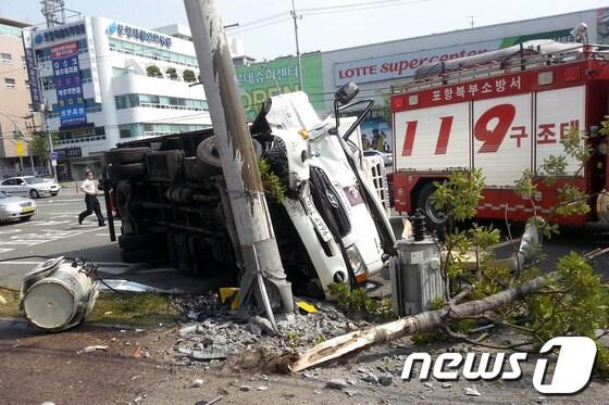 본문 이미지 - 사진제공=포항북부소방서© News1  