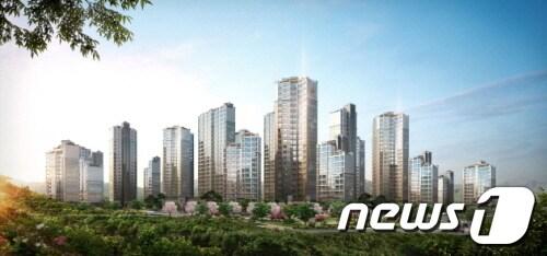 본문 이미지 - 지금 힐스테이트 투시도 © News1 