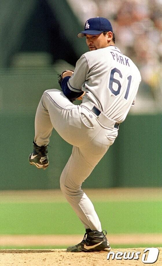 본문 이미지 - LA다저스에서 활약했던 박찬호(40).© AFP=News1