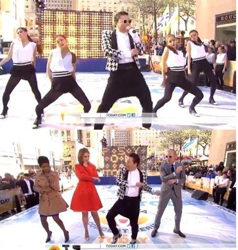 본문 이미지 - 3일(한국시간) 방송된 미국 NBC '투데이 쇼'에 출연한 싸이. © News1 