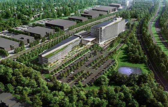 본문 이미지 - 뉴저지주 잉글우드클리프에 건립예정인 LG전자 북미 사옥 조망도 © News1 