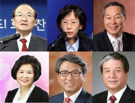 본문 이미지 - 김종대 국민건강보험공단 이사장, 고경화 한국보건산업진흥원 원장, 강윤구 건강보험심사평가원 원장, 이봉화 한국보건복지정보개발원 원장, 구본용 한국청소년상담복지개발원 원장, 안재헌 한국청소년활동진흥원 원장.(사진 시계방향으로)© News1  