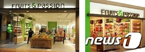 본문 이미지 - 캐나다 바디용품업체 'Fruits & Passion' 매장모습(사진제공=더페이스샵) © News1  