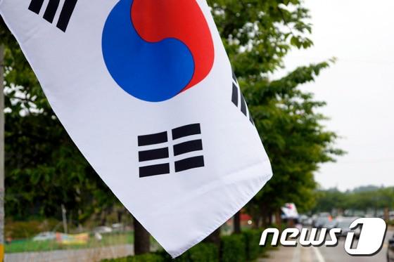 본문 이미지 - 호국·보훈의 달 6월을 맞아 태극기가 곳곳마다 설치되어 있다. © News1 윤창완 기자