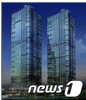 본문 이미지 - e편한세상 주상복합 아파트 조감도© News1 서순규 기자