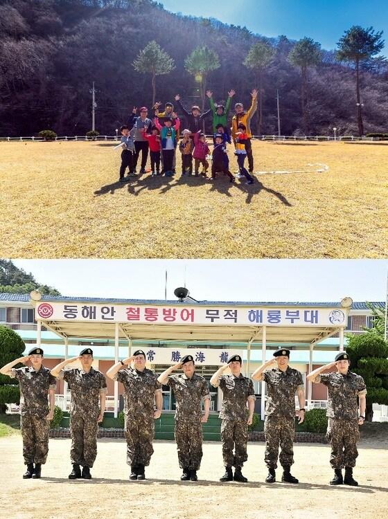 본문 이미지 - MBC 일요 예능프로그램 &#39;일밤&#39;의 &#39;아빠! 어디가?&#39;&#40;위&#41;와 &#39;진짜 사나이&#39; 사진&#40;MBC 제공&#41;. © News1 